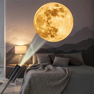 Lampe de projection led terre et lune