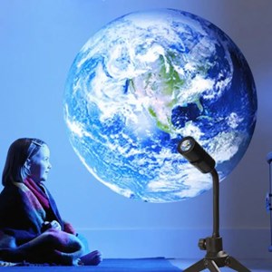 Lampe de projection led terre et lune