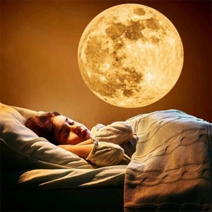 Lampe de projection led terre et lune