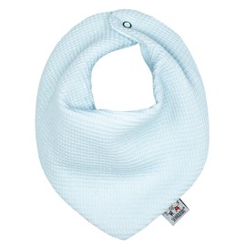 Bavoir bandana nid d'abeille bleu dès
