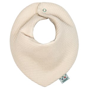 Bavoir bandana nid d'abeille beige dès
