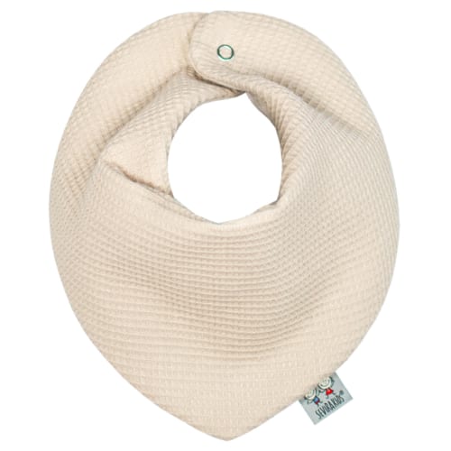 Sevira Kids - Bavoir bandana nid d'abeille beige dès
