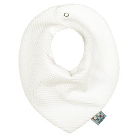 Bavoir bandana nid d'abeille écru dès