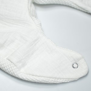 Bavoir bandana nid d'abeille écru dès