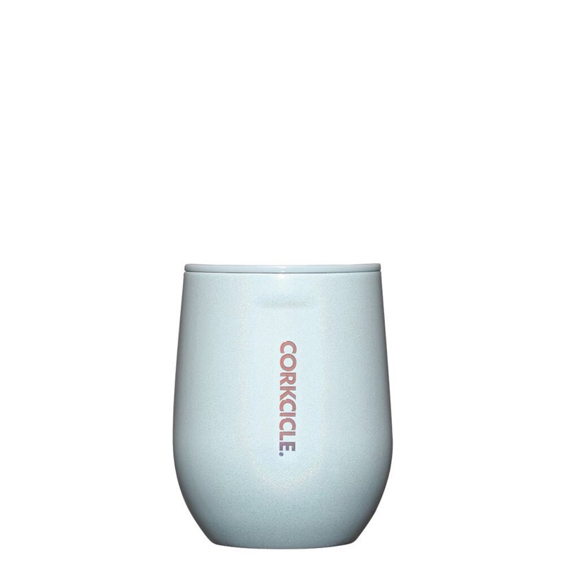 Corkcicle - Mug isotherme 35cl -bleu clair pailleté