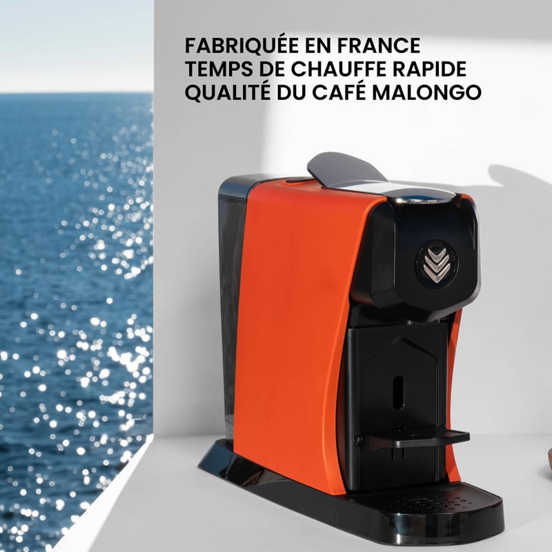 Malongo - Machine expresso eoh orange terracotta mat