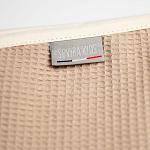 Cape de bain bébé nid d'abeille coton