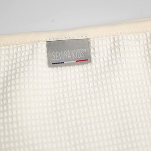 Cape de bain bébé nid d'abeille coton