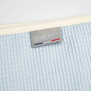 Cape de bain bébé nid d'abeille coton