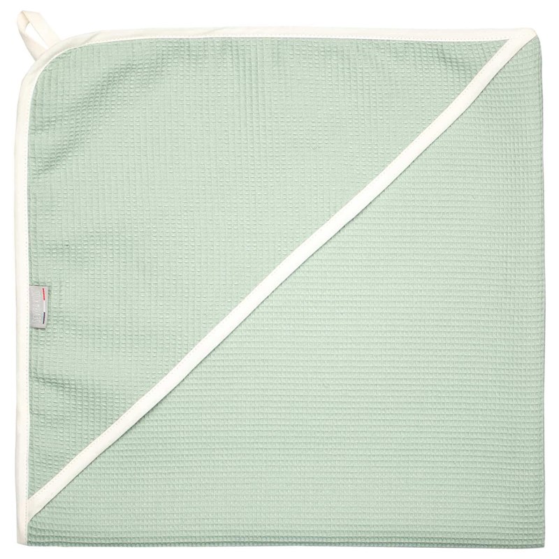 Cape de bain bébé nid d'abeille coton