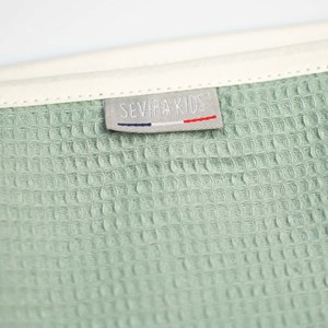 Cape de bain bébé nid d'abeille coton