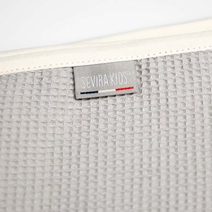 Cape de bain bébé nid d'abeille coton