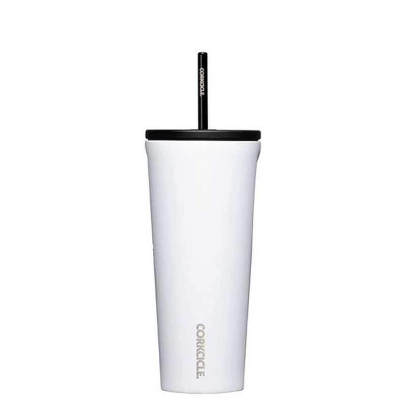 Corkcicle - Gobelet isotherme et paille 71cl blanc