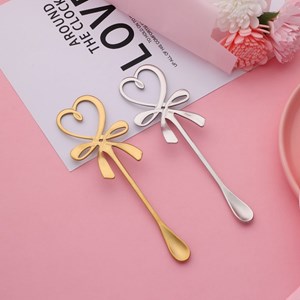 Cuilleres argent coeur - lot de 2