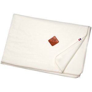 Couverture légère en lin écru 70 x 100