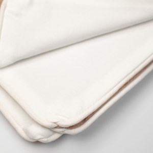 Couverture légère lin lavé pêche 70 x