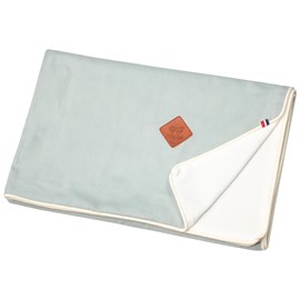 Couverture légère lin lavé vert de gris