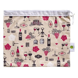 Sac à salade vigne rouge