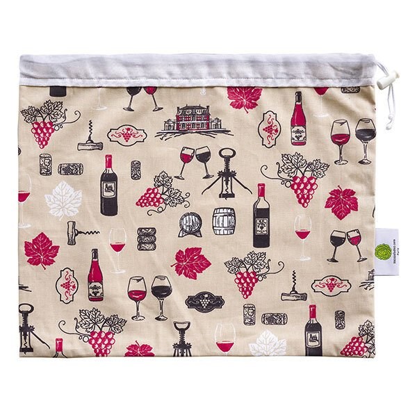 Sac à salade vigne rouge