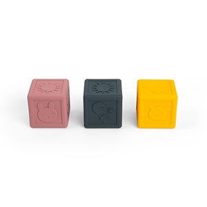 Cubes empilables sensoriels en silicone