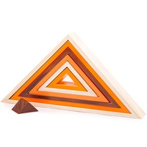 Triangles empilables en bois