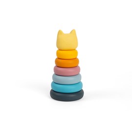 Chat empilable en silicone