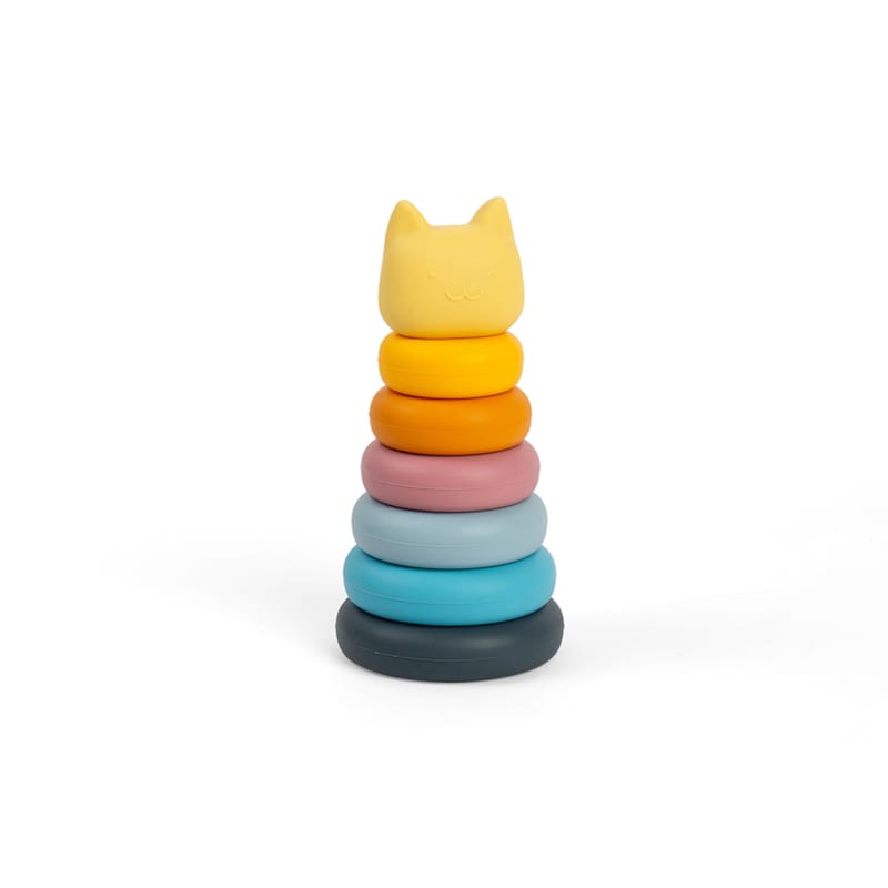 Chat empilable en silicone (Bigjigs Toys) - Couverture