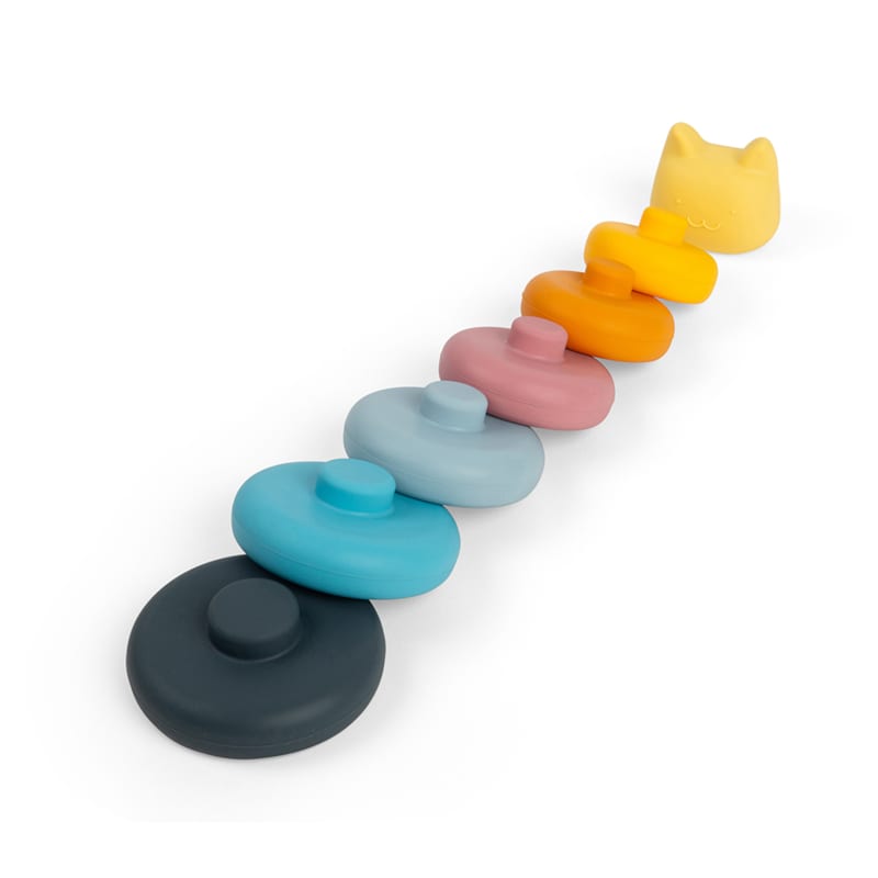 Chat empilable en silicone (Bigjigs Toys) - Image 3