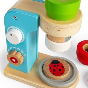 Microscope en bois avec 14 pièces de jeu