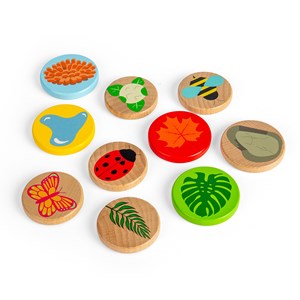 Microscope en bois avec 14 pièces de jeu