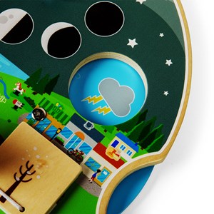 Planche météo en bois