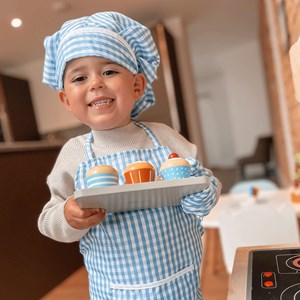 Ensemble de chef bleu pour enfants