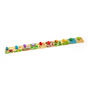 Puzzle de tuiles de ferme en bois 1-10