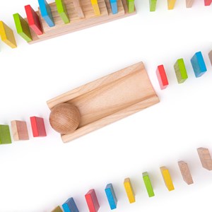 Jeu de course domino 110 pièces