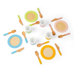 Service de table en bois 20 pièces