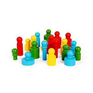 Puzzle de tri des blocs de chevilles