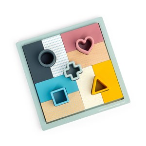 Jeu de puzzle et de formes 2 en 1