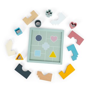 Jeu de puzzle et de formes 2 en 1