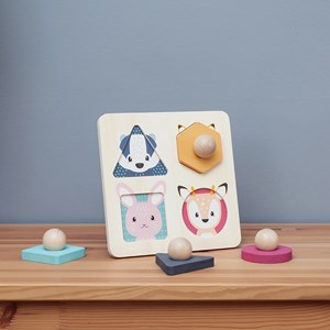 Puzzle d'association d'animaux des bois