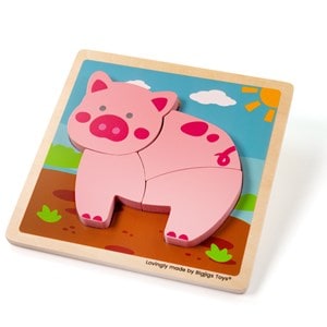 Gros puzzle à soulever - cochon