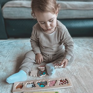 Puzzle de ferme à soulever et à assortir