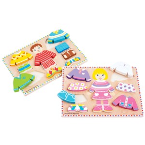 Puzzle de garçon en bois