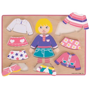 Puzzle de fille en bois
