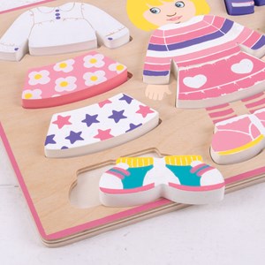 Puzzle de fille en bois