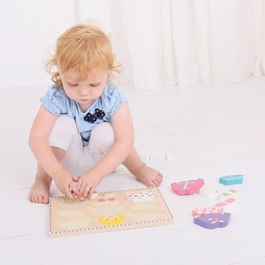 Puzzle de fille en bois