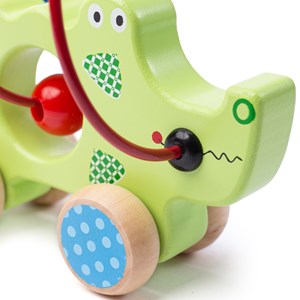 Cadre à perles à pousser en crocodile