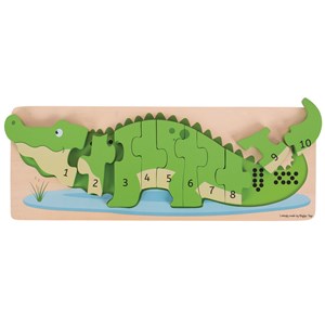 Puzzle numéro de crocodile