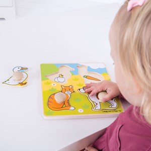 Mon premier puzzle à chevilles - animaux