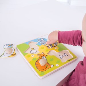 Mon premier puzzle à chevilles - animaux