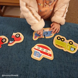 4 x puzzles 2 pièces - transports